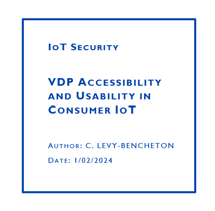 VDP accessibility and usability in consumer IoT